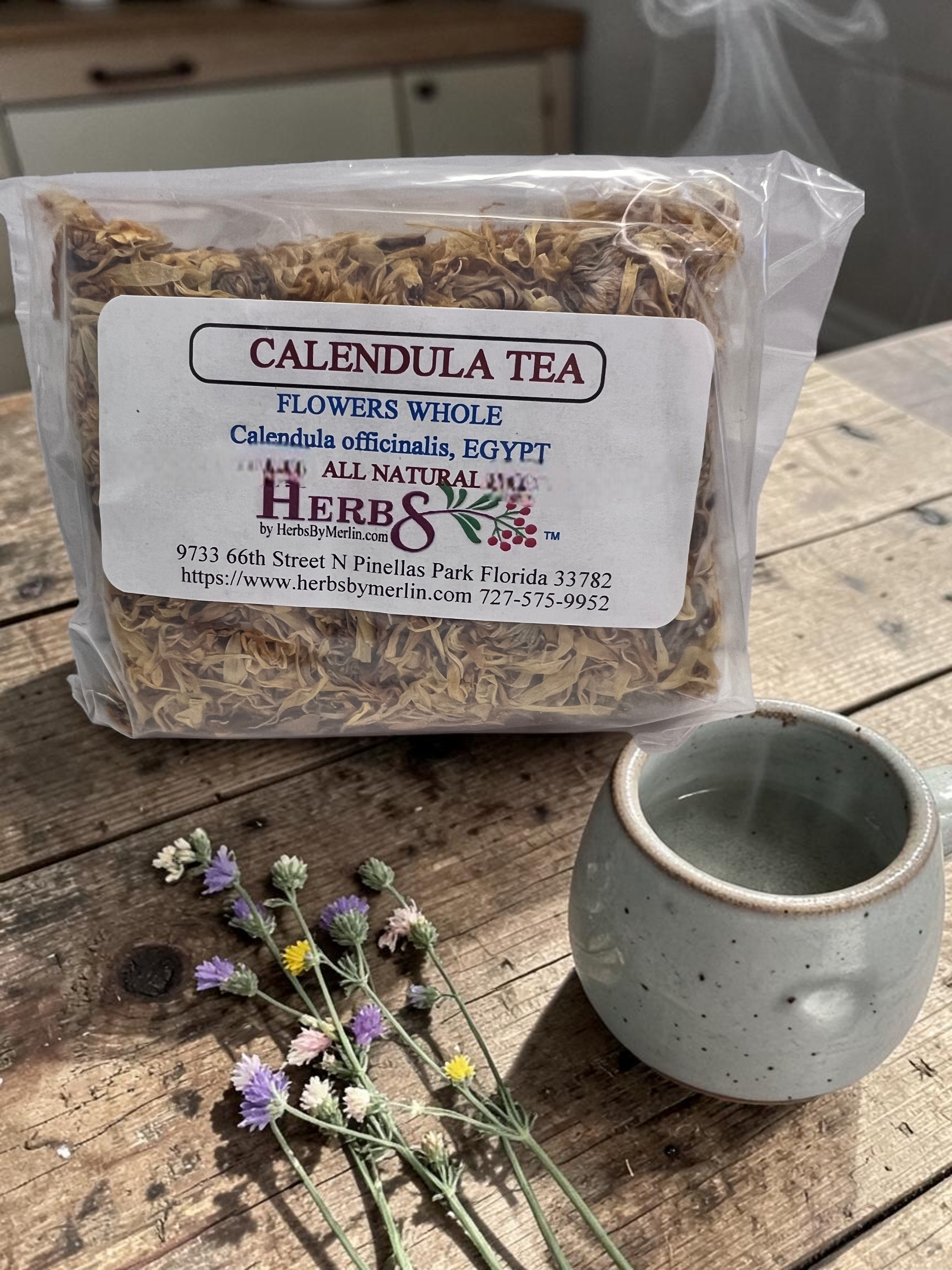 Calendula Flower Tea (Calendula officinalis)